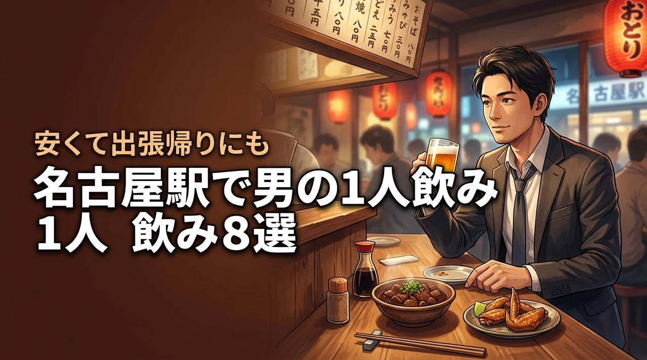 名古屋駅で男の1人飲みにおすすめの安い店8選！出張帰りの新幹線待ちにも最適