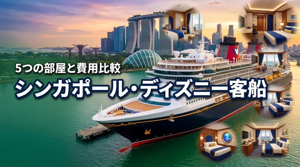ディズニークルーズのシンガポール費用は？5つの部屋種類と予算の目安を比較